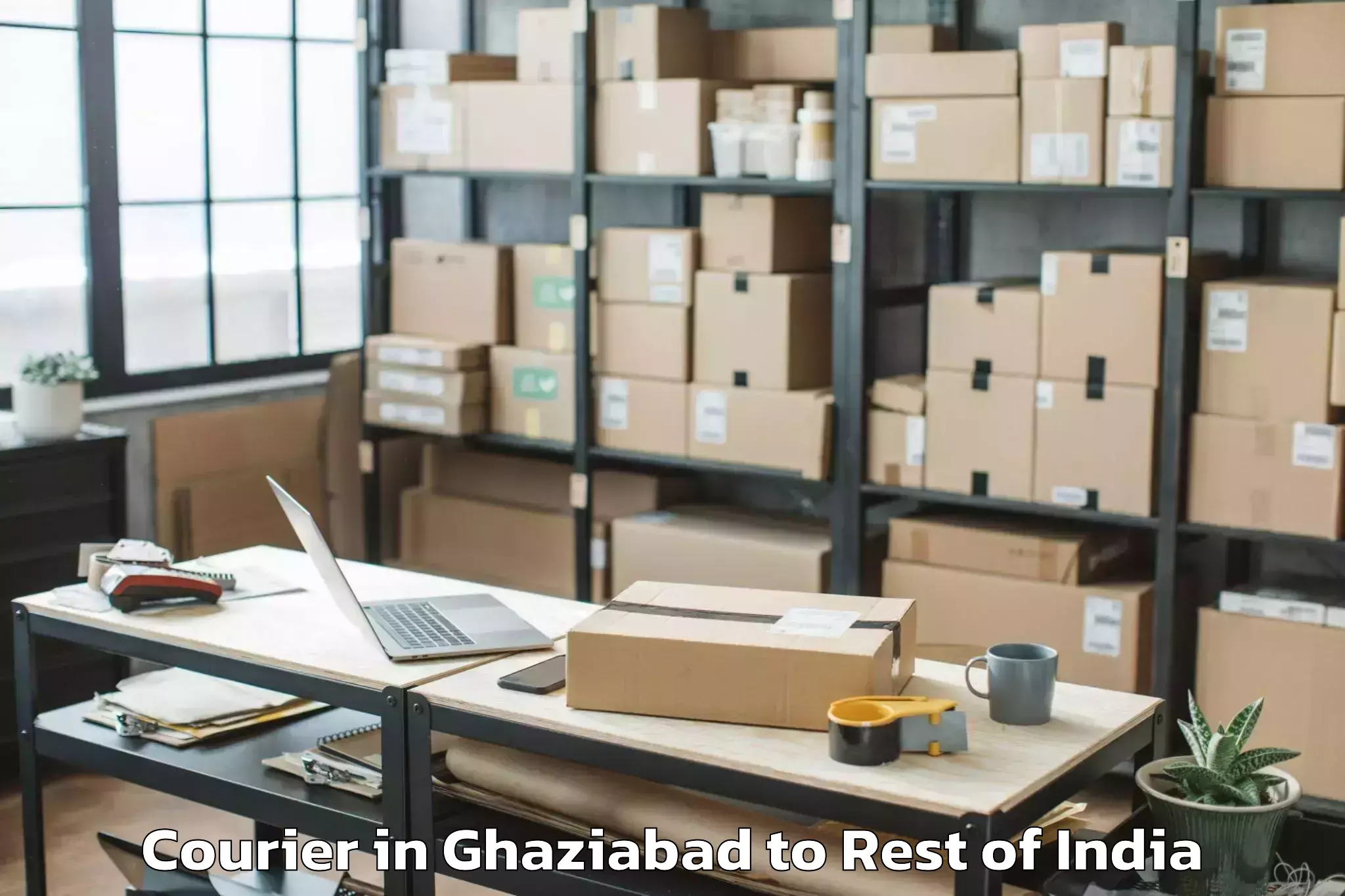 Affordable Ghaziabad to Mella Chervu Courier